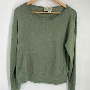 Anthropologie Top Women’s XS Green Scoop Neck Classic Traditional Soft ComfyCore
